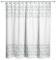 Soft Blue Vine Border 71x74 Shower Curtain