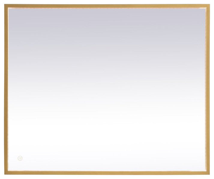 Modern Brass Led Mirror