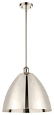 Ballston Dome Pendant, Polished Nickel