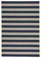 Capel Elsinore-Stripe Midnight Blue 4730_475 Machine Woven Rugs - 5' 3" X 7' 6"