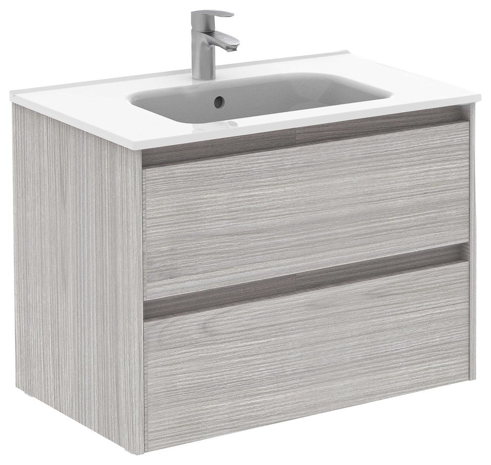 Sansa Modern Floating Bath Vanity Sensation Grey, 32 inch