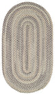 Sherwood Braided Oval Rug, Smoke, 2'x8' Runner