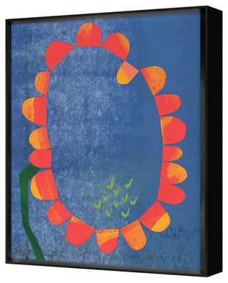 Flower Collage 4 Fine Art Print, Black, 30"x24"