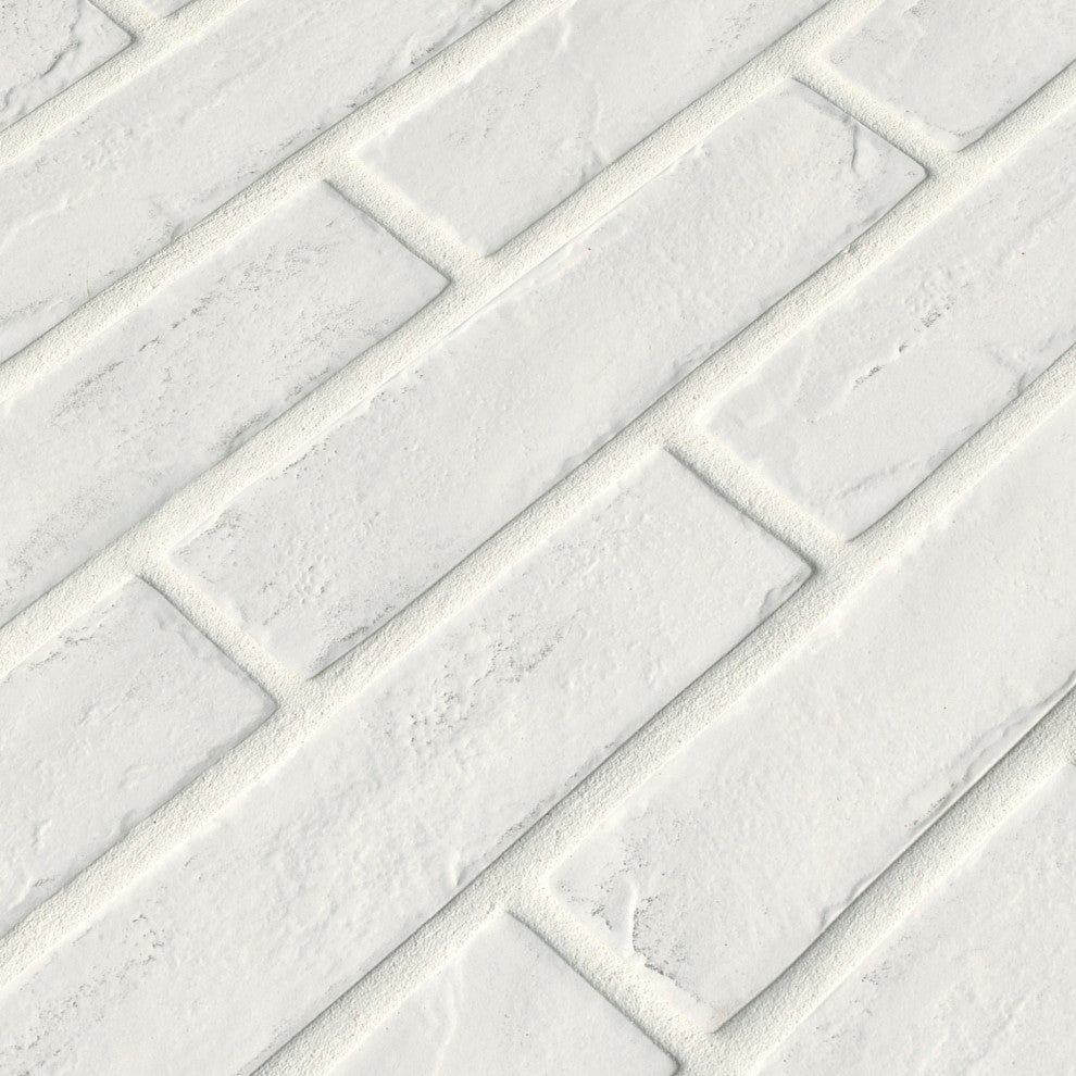 MSI NCAPBRI2X10 Capella - 2" x 10" Rectangle Floor Tile - Matte - White