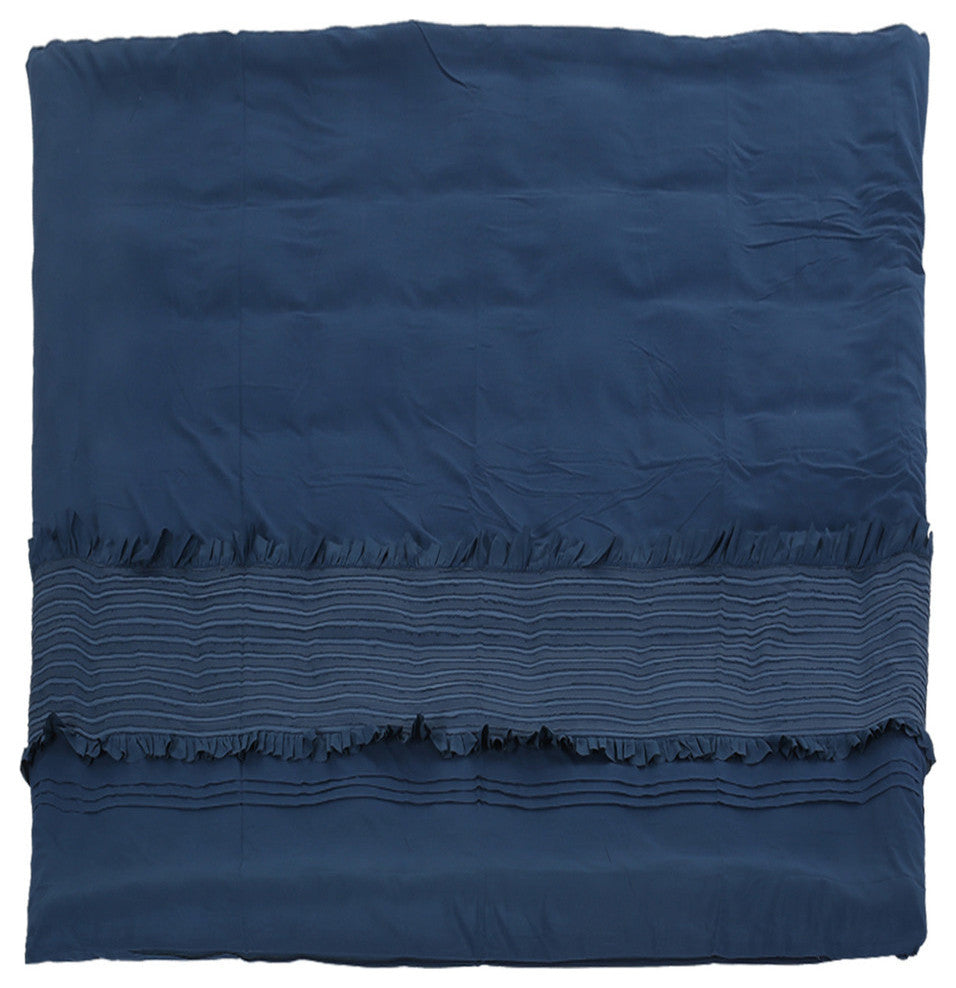Arian Queen Size Fabric Duvet, Navy