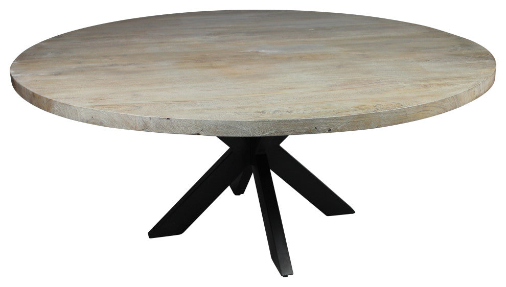 Felix 7-Piece Dining Set With 60" Round Dining Table and 6 Teal Velvet Chairs