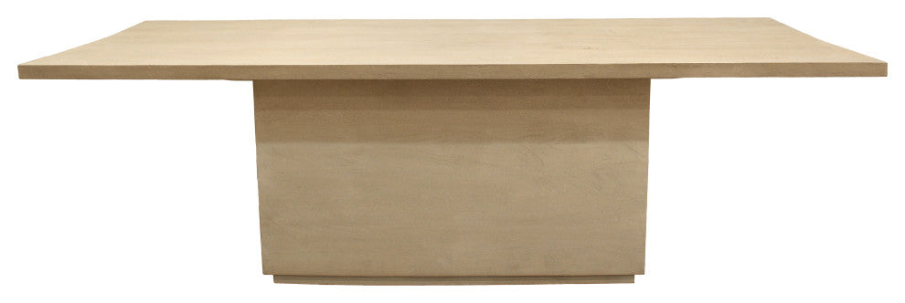 Flagstaff 72" Solid Wood Dining Table, Stone Natural Finish