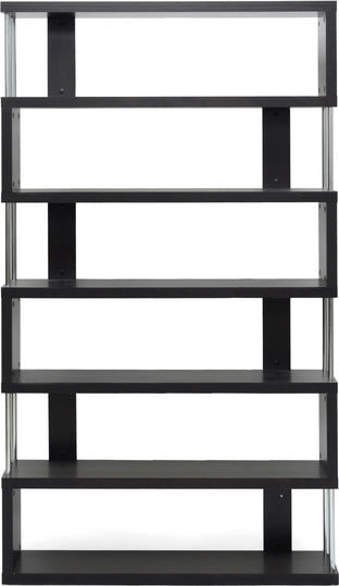 Baxton Studio Barnes White Six-Shelf Modern Bookcase