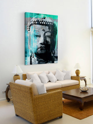 Marmont Hill, "Buddha Giant" by Rick Martin Painting on Wrapped Canvas, 30x45