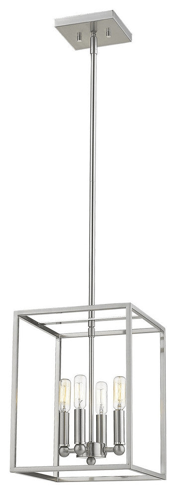 Cobar 4-Light Satin Nickel Pendant