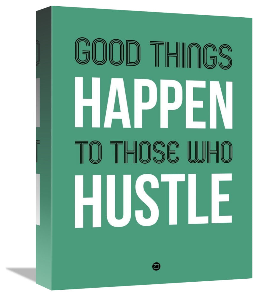 "Good Thing Happen Poster Green" Fine Art Print