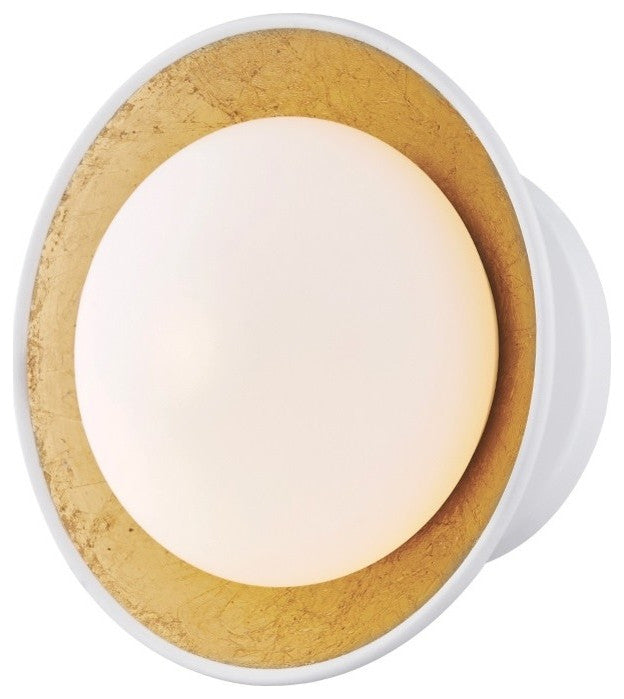 Mitzi Cadence 1-Light Small Semi Flush G9-Wedgebase LED Bulb Opal Matte, White L