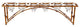 Bamboo 6 Votive Bridge, Antique Gold