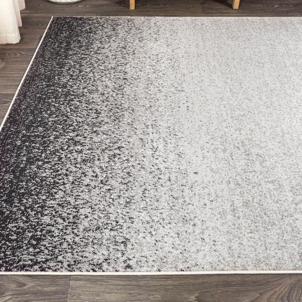 Shore Modern Gradient Area Rug, Gray/Cream, 4 X 6