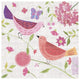 "Damask Floral and Bird IV v2" Digital Paper Print by Farida Zaman, 38"x38"