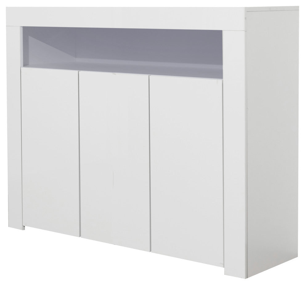 Full front-facing view of the cabinet on a uniform white background with doors closed.