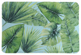 Laural Home Tropical Palm Tree Leaves Memory Foam Rug