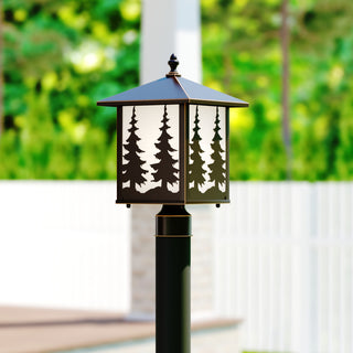 Yosemite 8" Tree Outdoor Post Light Burnished Bronze