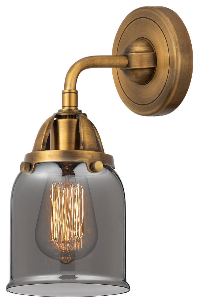Small Bell Sconce, Brushed Brass, Plated Smoke, Plated Smoke