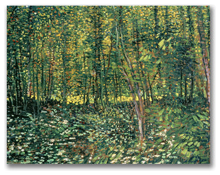 'Trees and Undergrowth, 1887' Canvas Art by Vincent van Gogh