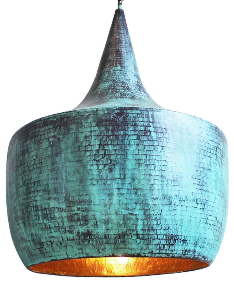 Verdigris Copper Lantern Large