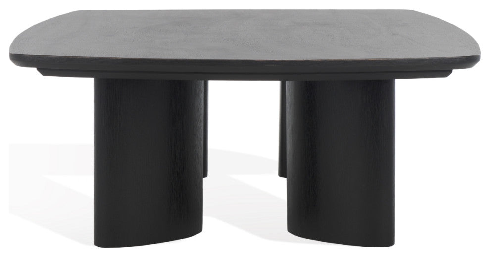 Safavieh Couture Barnard Rectangle Wood Coffee, Black