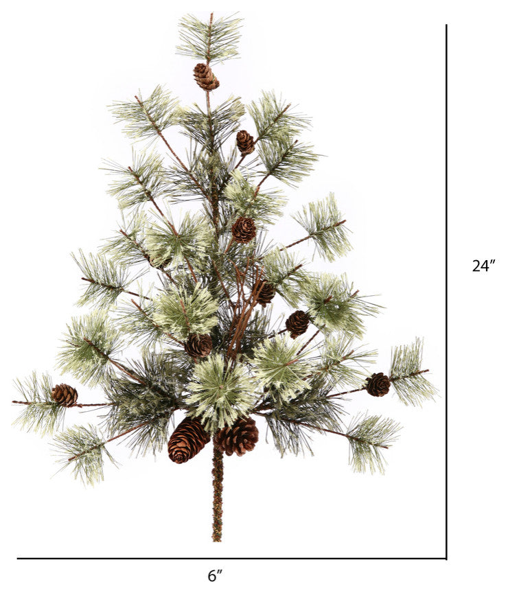 Vickerman B165504 24" Dakota Artificial Christmas Spray