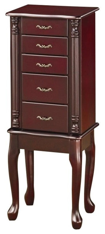 Coaster Jewelry Armoire, Merlot