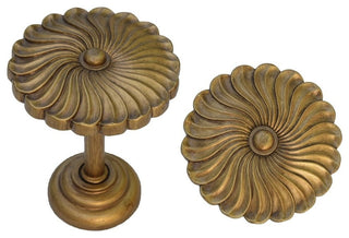 Sierra Drapery Medallion, Renaissance Gold, Set of 2