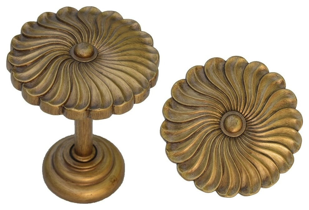 Sierra Drapery Medallion, Renaissance Gold, Set of 2