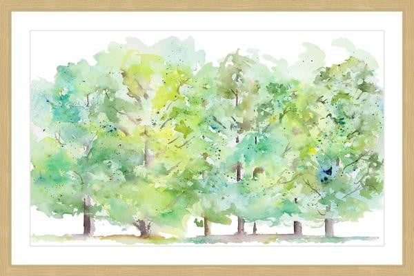 "Ripe Trees" Framed Painting Print, 18"x12"