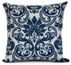 16x16", Floral Outdoor Pillow, Blue