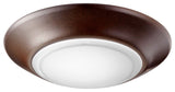 Quorum 1 Light 6" Ceiling Mount, Oiled Bronze