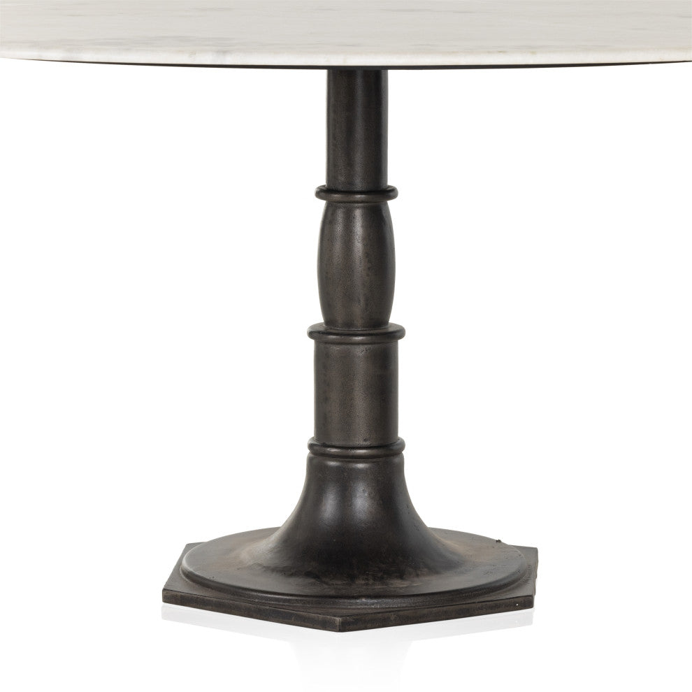 Lucy Round Dining Table 60"-Carbon Wash