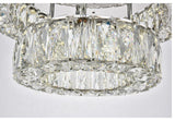 Monroe LED Light Chrome Flush Mount
