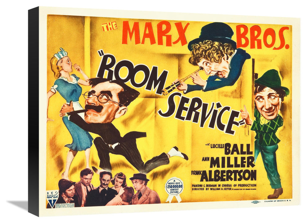 "Marx Brothers - Room Service 05" Canvas by Hollywood Photo Archive, 22x17"