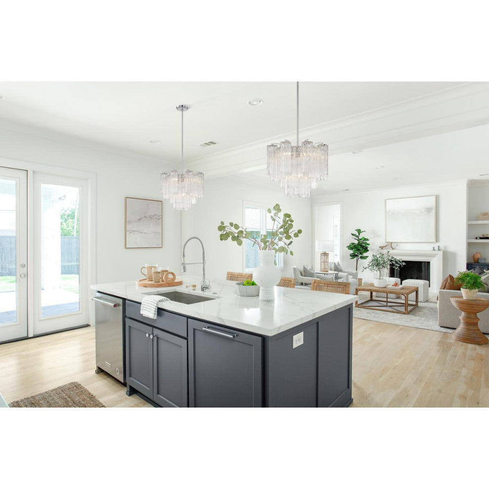 CRYSTORAMA Addis 4 Light Polished Chrome Chandelier