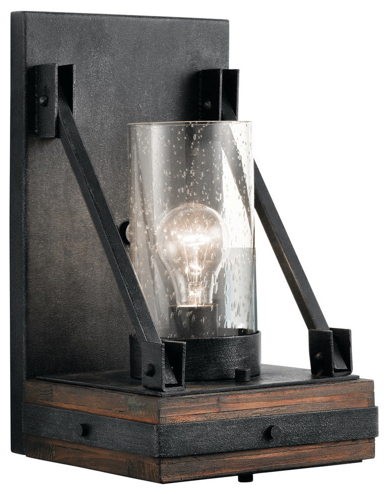 Wall Sconce 1-Light, Auburn Stained