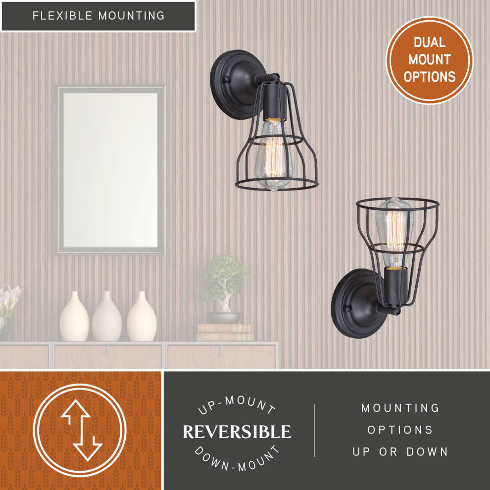 Clybourn 1-Light Adjustable Vanity Oil Rubbed Bronze