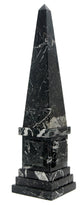 Plato Marble Obelisk, Black Zebra