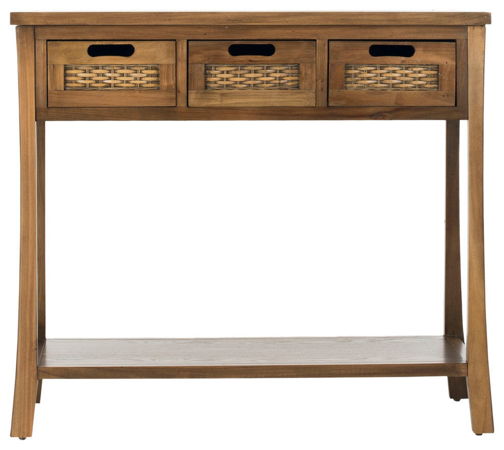 Safavieh Autumn 3-Drawer Console Table, Oak