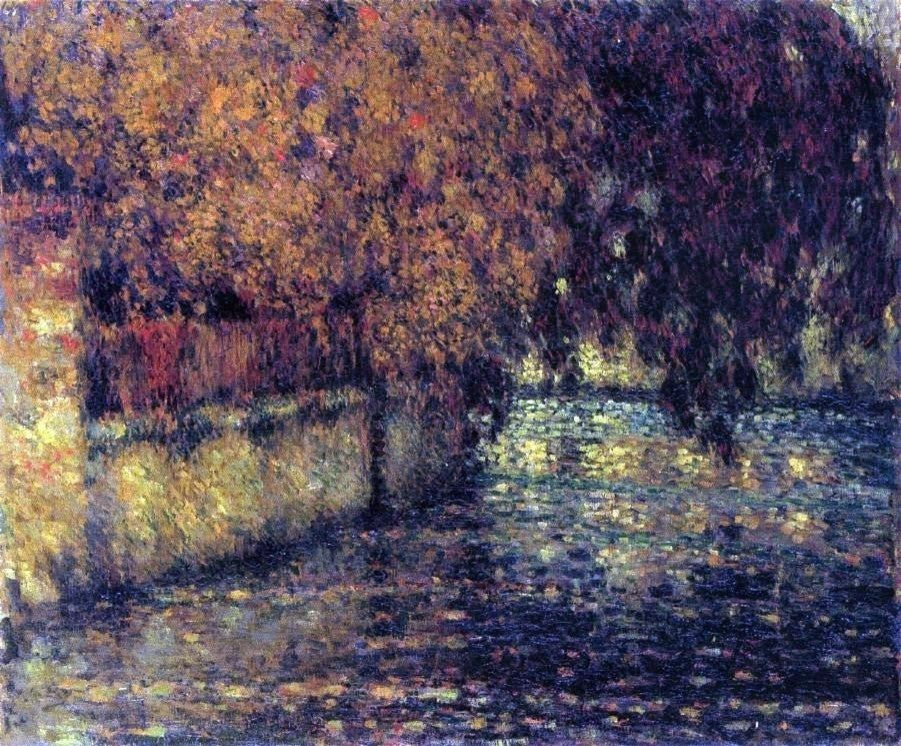 Henri Le Sidaner The Wall- Autumn, 20"x25" Wall Decal