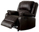 ACME Zuriel Motion Rocker Recliner, Brown Synthetic Leather
