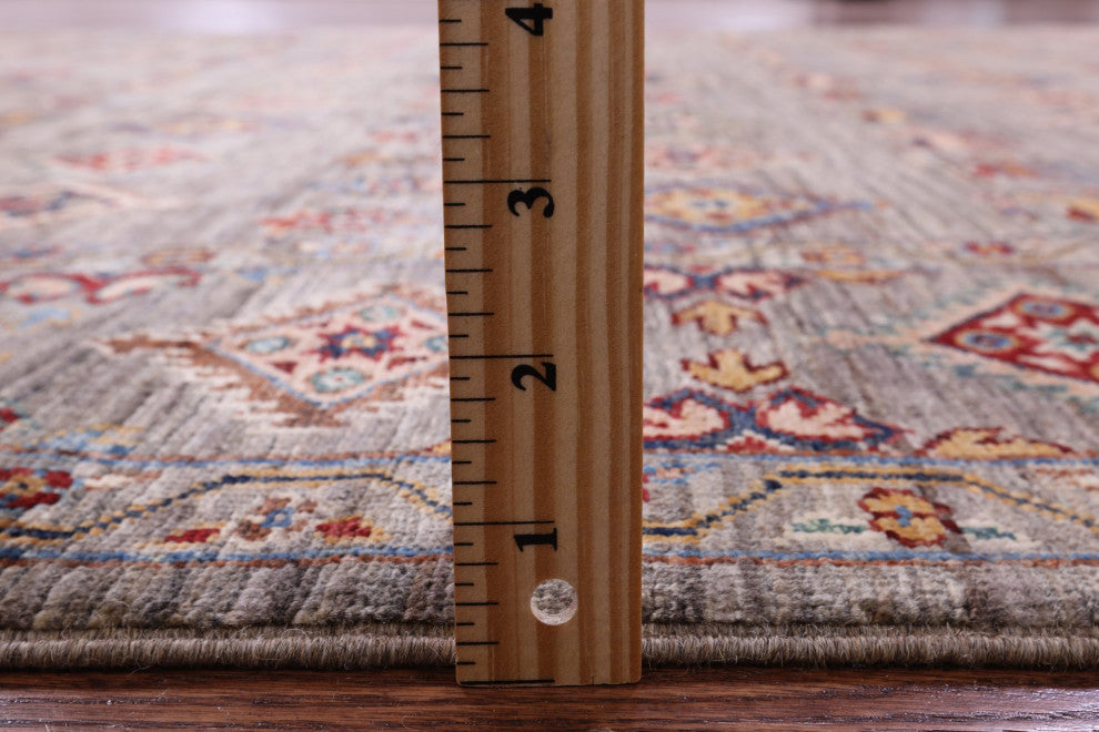 6' 10" X 9' 11" Super Kazak Handmade Wool Rug - Q12183
