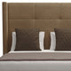 Nativa Interiors Aylet Simple Tufted Bed, Brown, Queen, Medium 67"
