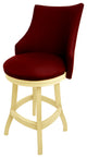 Swivel Wood Counter Bar Stool 26", Bellissima, Red - Beige