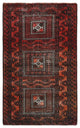 Sunset Colors Vintage Persian Baluch Hand Knotted Pure Wool Rug, 3'7"x6'5"