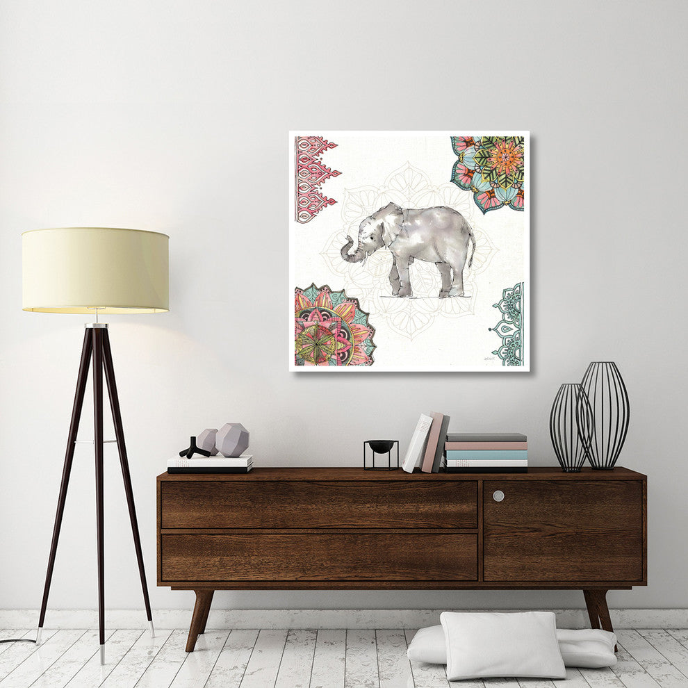 "Mandala Morning II" Digital Paper Print by Anne Tavoletti, 42"x42"