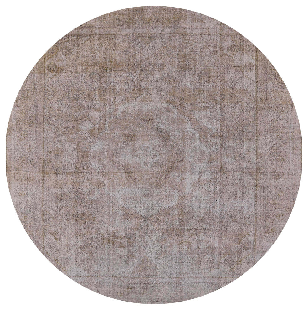Ahgly Company Indoor Round Mid-Century Modern Area Rugs, 5' Round