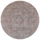 Ahgly Company Indoor Round Mid-Century Modern Area Rugs, 5' Round